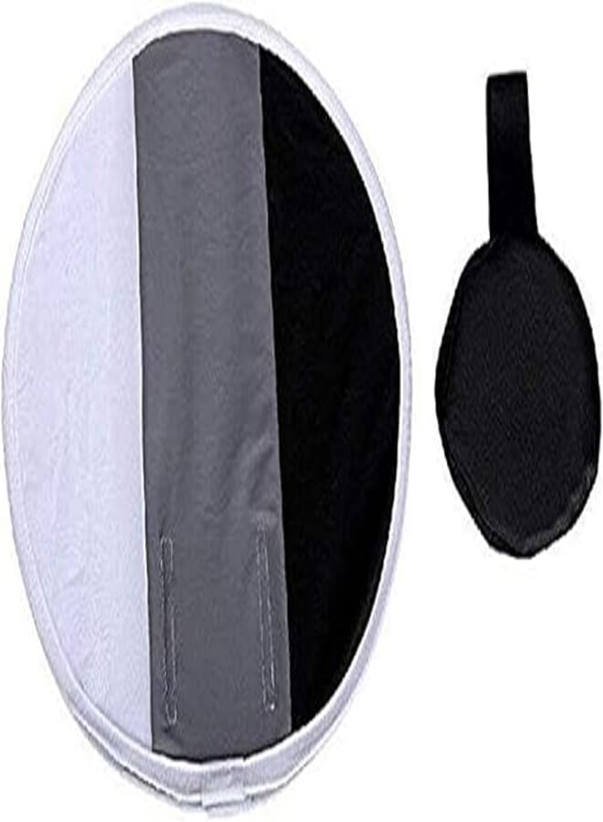 2 in 1 Foldable Portable Gray Card for White Balance Board Round Flash Diffuser Softbox with Carry Bag